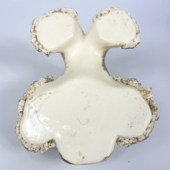 Ceramic Spaghetti Poodle Dog Puppy Figurine Planter Textured Mid-Century - Picture 8 of 8